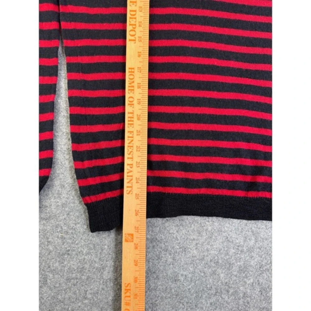Barena Venezia Mens Red Navy Striped Extra Fine Merino Wool Sweater MAU1498 M‎